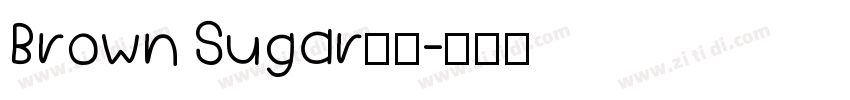 Brown Sugar小写字体转换